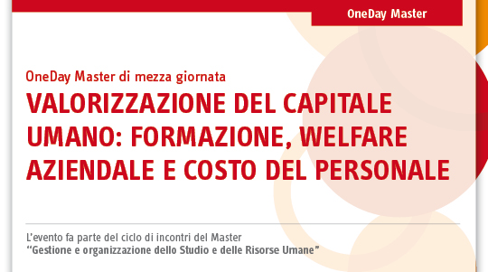 Immagine Valorizzazione del capitale umano: formazione, welfare aziendale e costo del personale | Euroconference